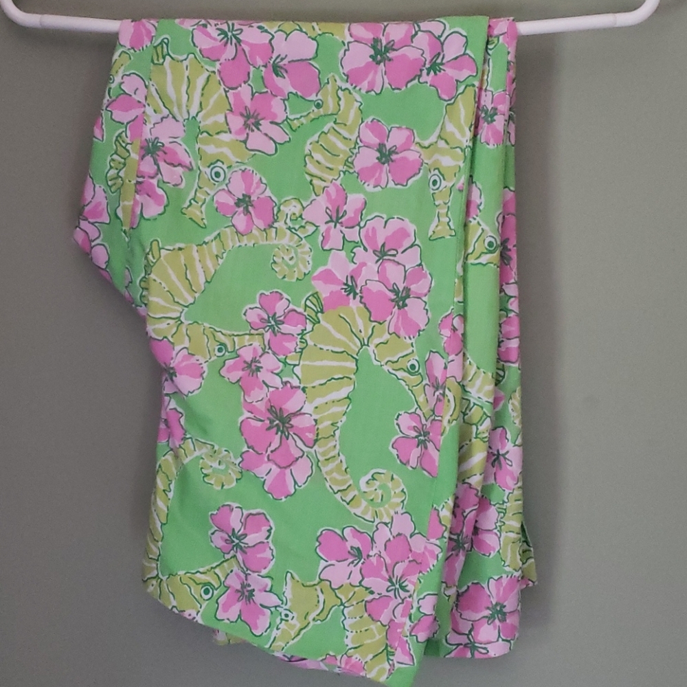Lilly Pulitzer Seahorse and Floral Capris